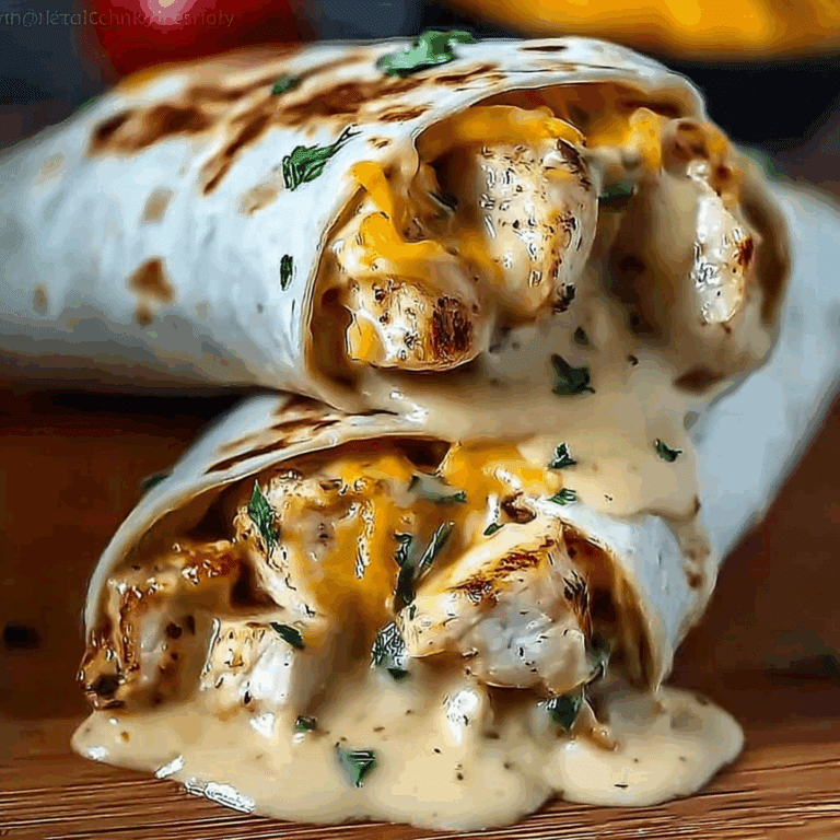 Cheesy Garlic Chicken Wraps