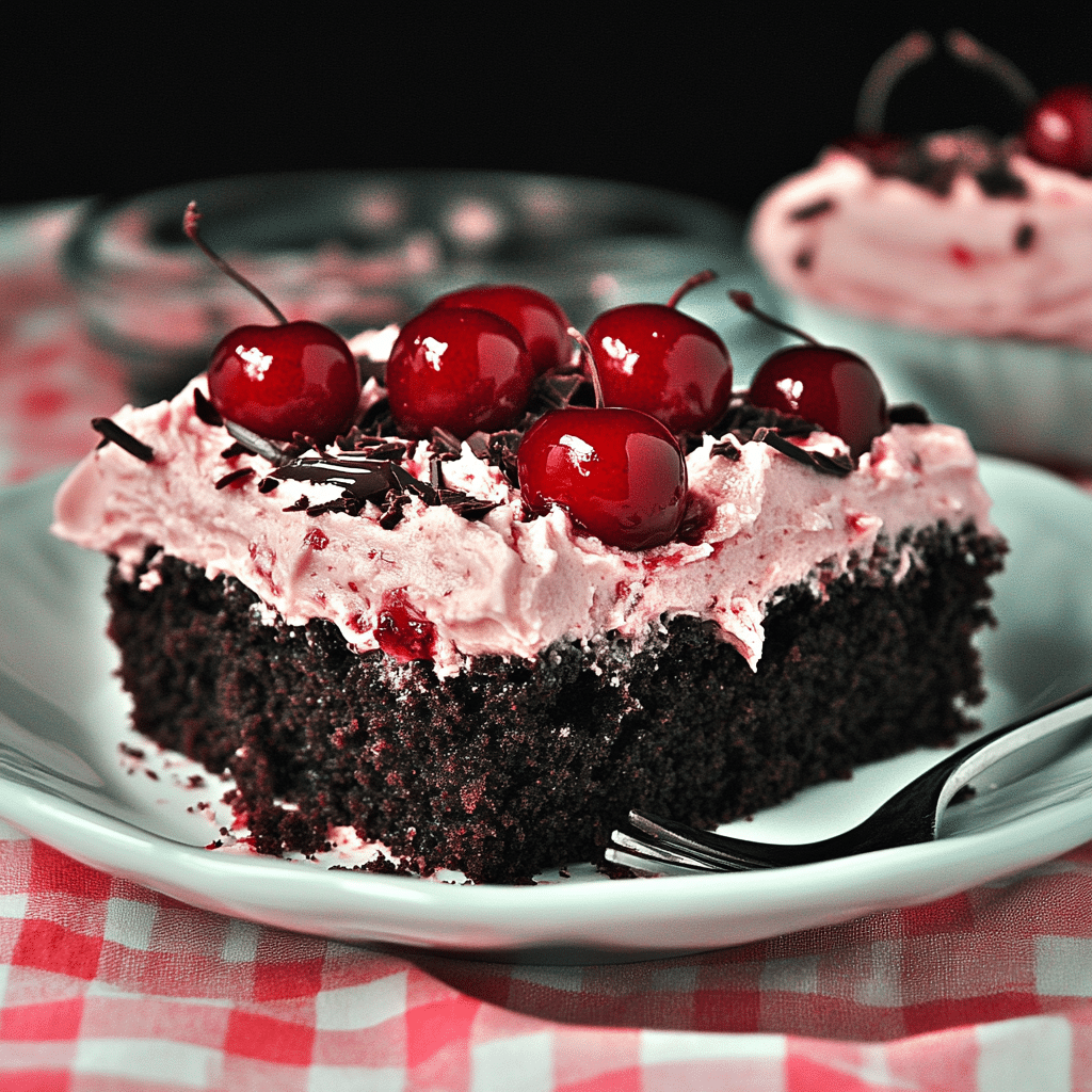 Cherry Dr. Pepper Chocolate Cake with Cherry Frosting