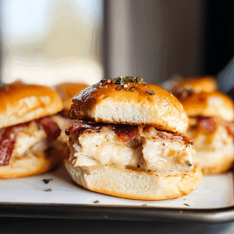 Chicken Bacon Ranch Sliders