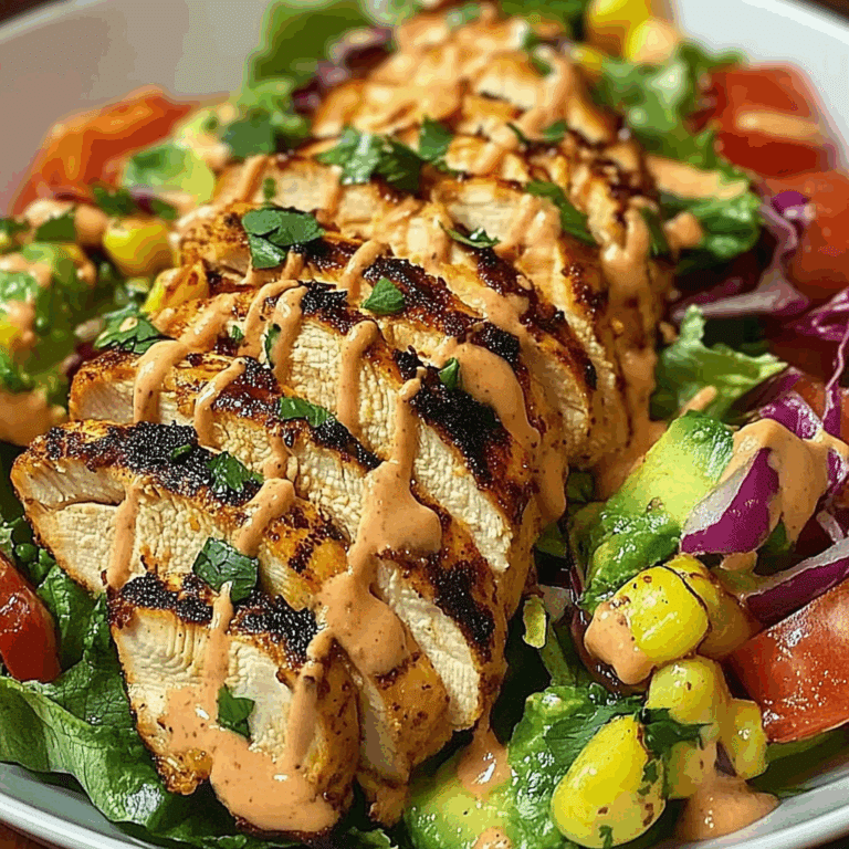 Grilled Chicken Salad with Chipotle Mayo Dressing