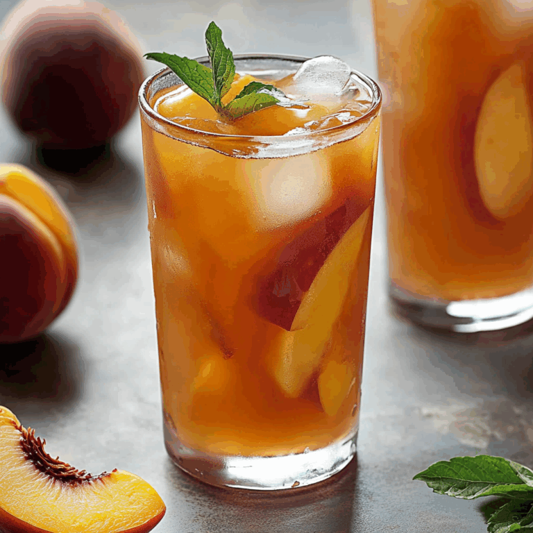Peach Honey Iced Tea