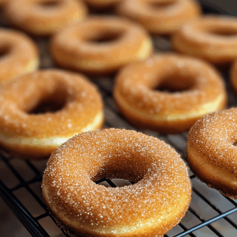 Baked Cinnamon Sugar Donuts