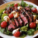 Balsamic Steak Salad with Mozzarella