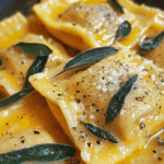 Butternut Squash Ravioli with Sage Butter Sauce