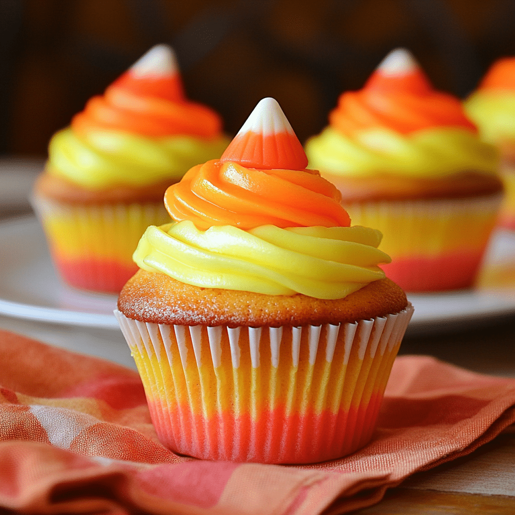 Candy Corn Cupcakes