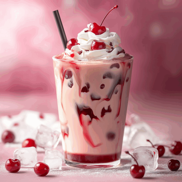 Cherry Vanilla Iced Latte