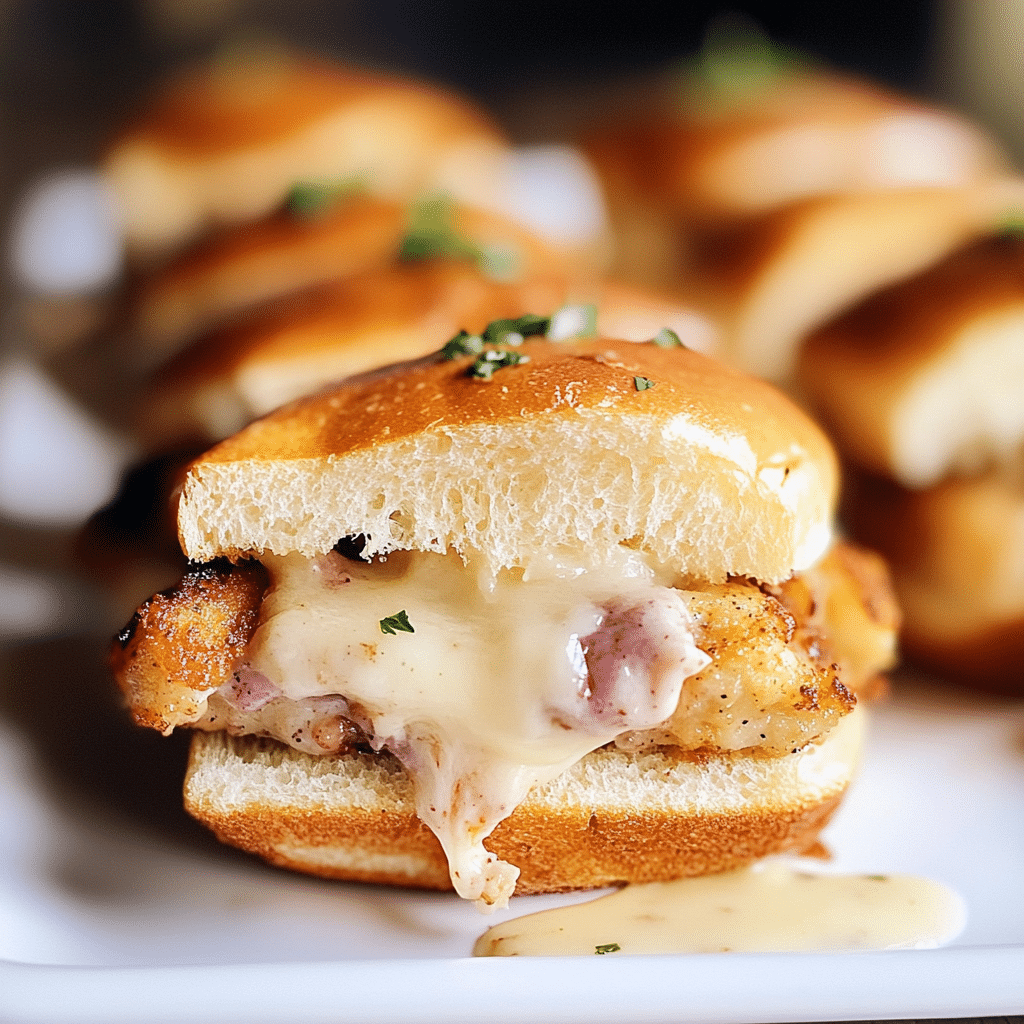 Chicken Cordon Bleu Sliders