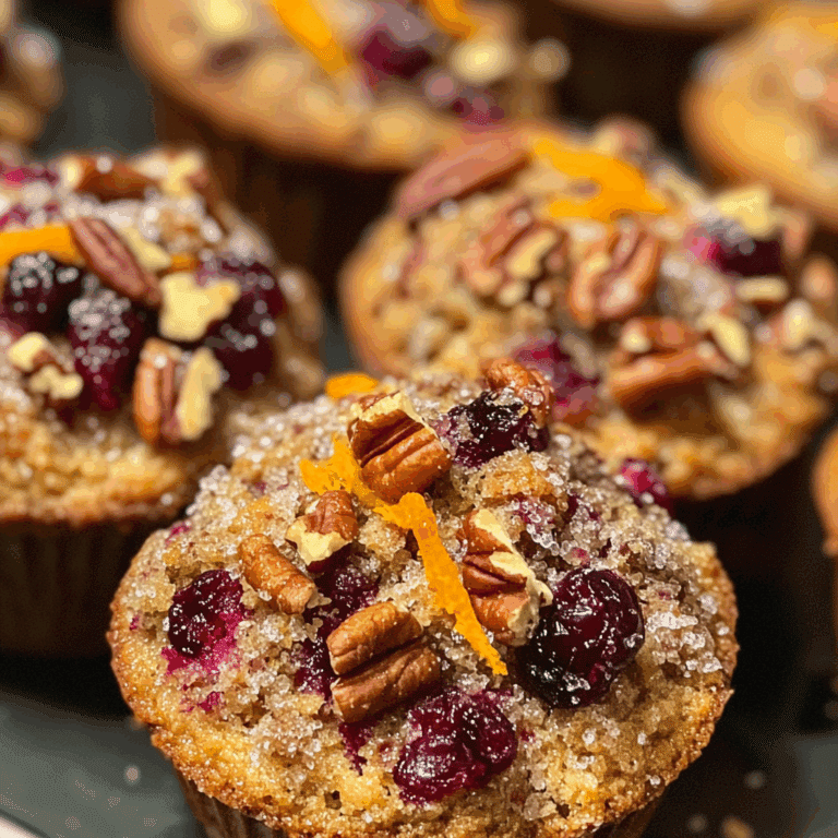 Cranberry Muffins with Orange Zest and Pecans
