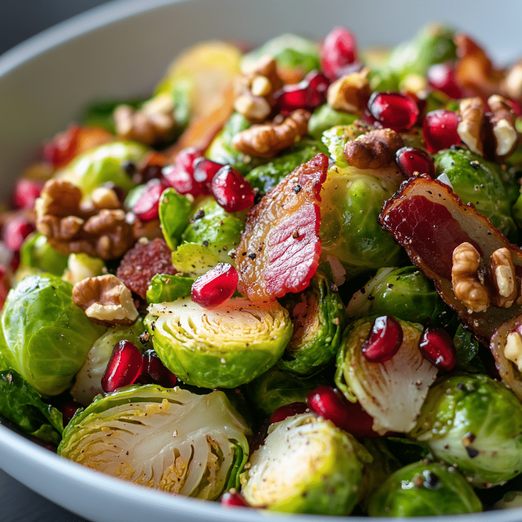 Crispy Smoked Turkey Brussels Sprout Salad