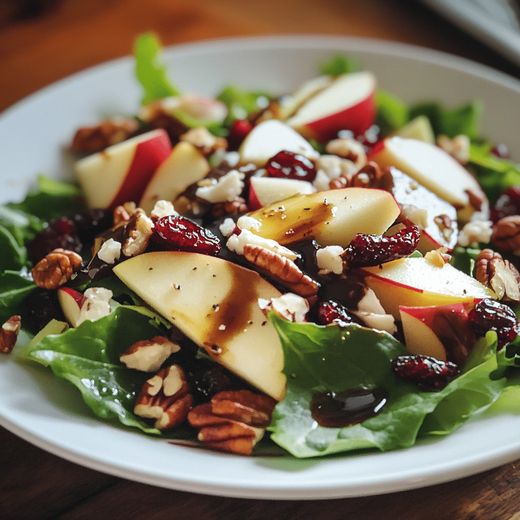Fall Harvest Salad with Maple Balsamic Dressing