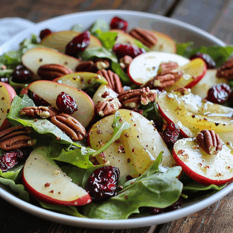 Fall Salad with Cranberry Vinaigrette