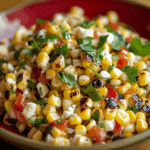 Grilled Corn Salad with Mozzarella