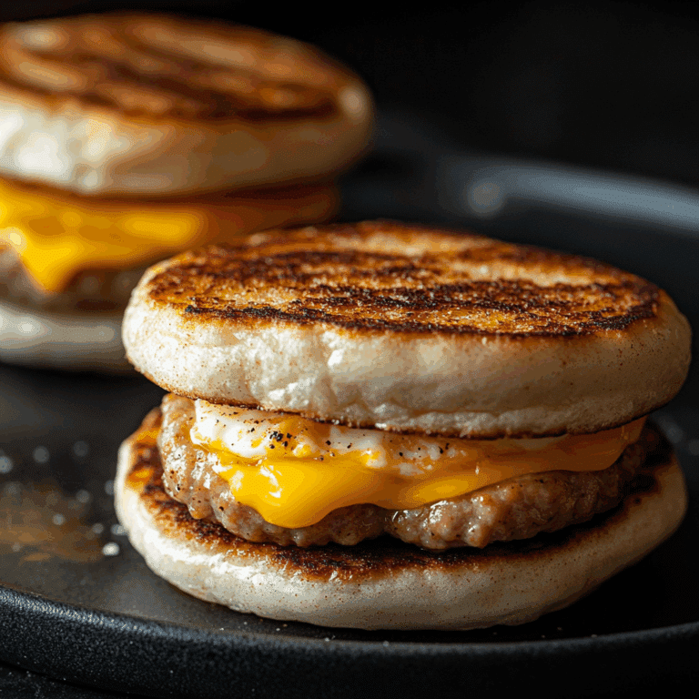 Make Ahead Breakfast Sandwiches with Turkey Sausage and Egg