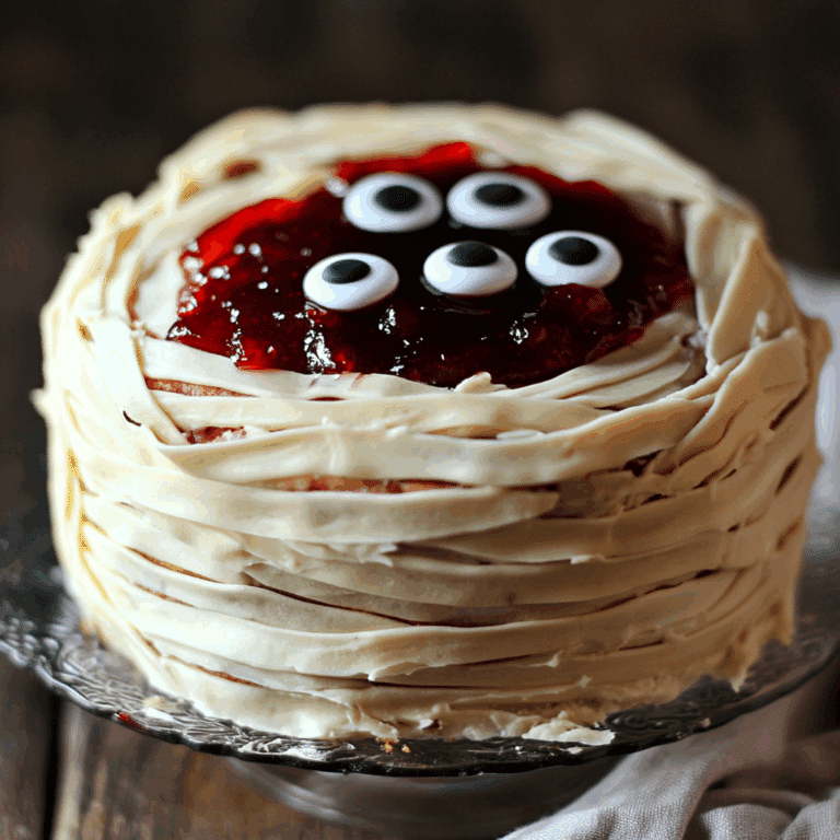 Mummy Cake With Cherry Jam Filling
