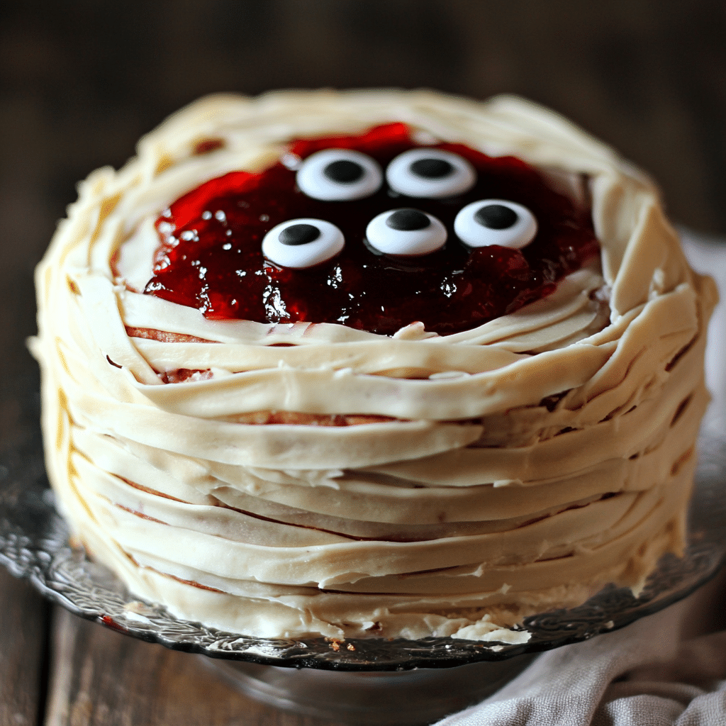 Mummy Cake With Cherry Jam Filling