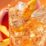 Peach Sparkling Summer Drink