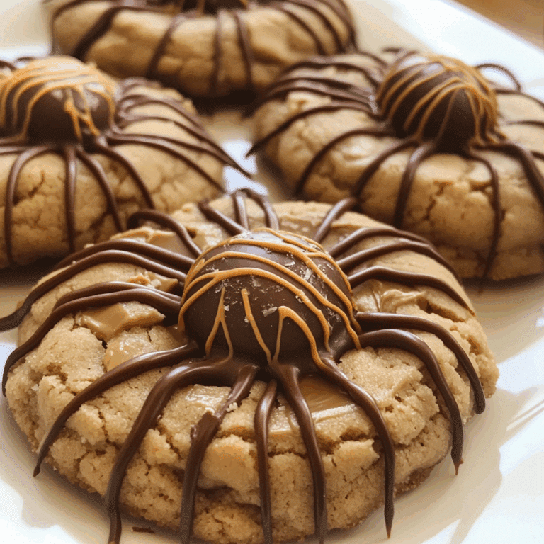 Peanut Butter Spider Cookies