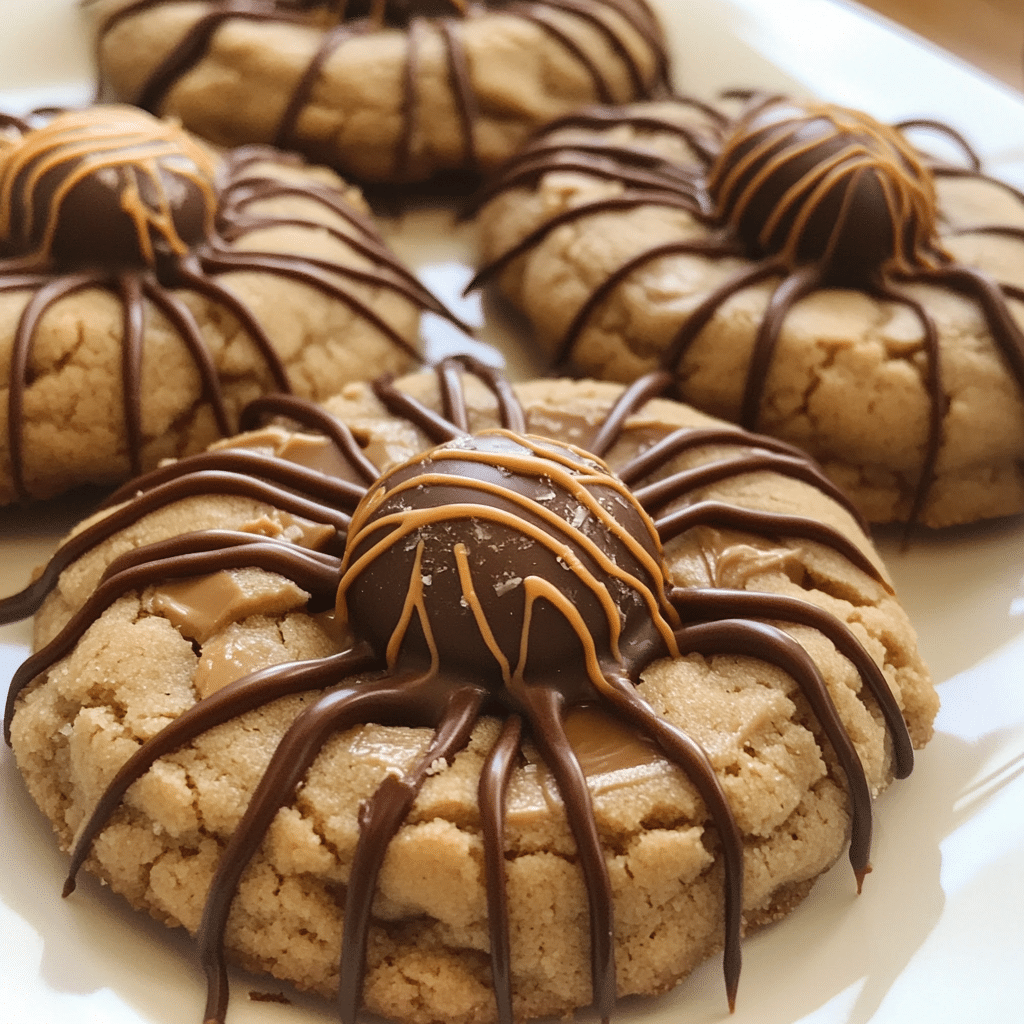 Peanut Butter Spider Cookies
