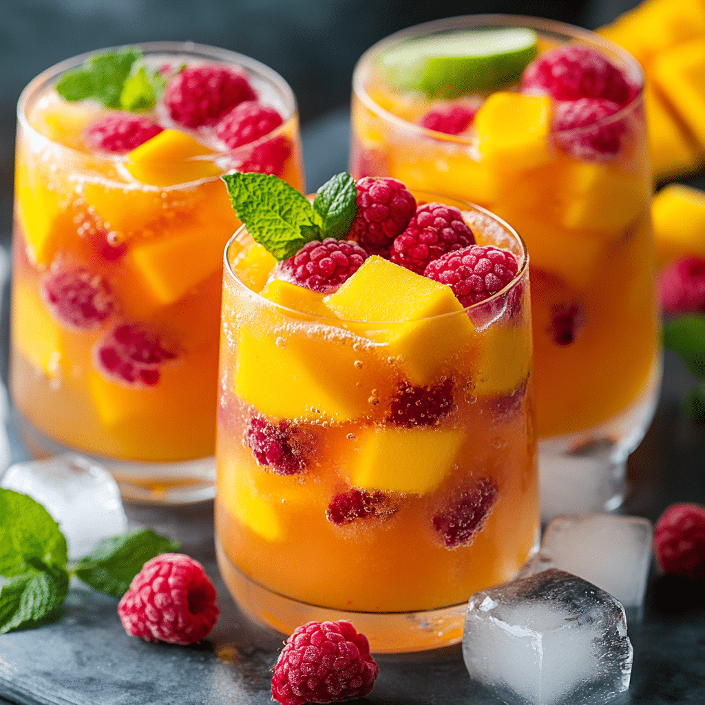 Raspberry Mango Mocktail