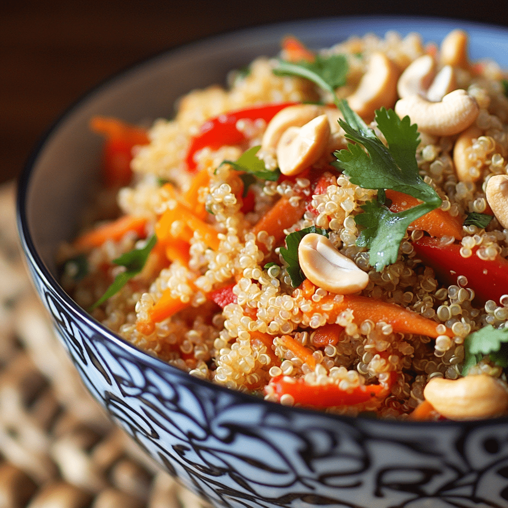 Thai Quinoa Salad with Cashews