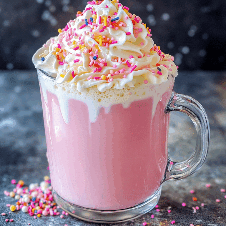 Unicorn Pink Hot Chocolate
