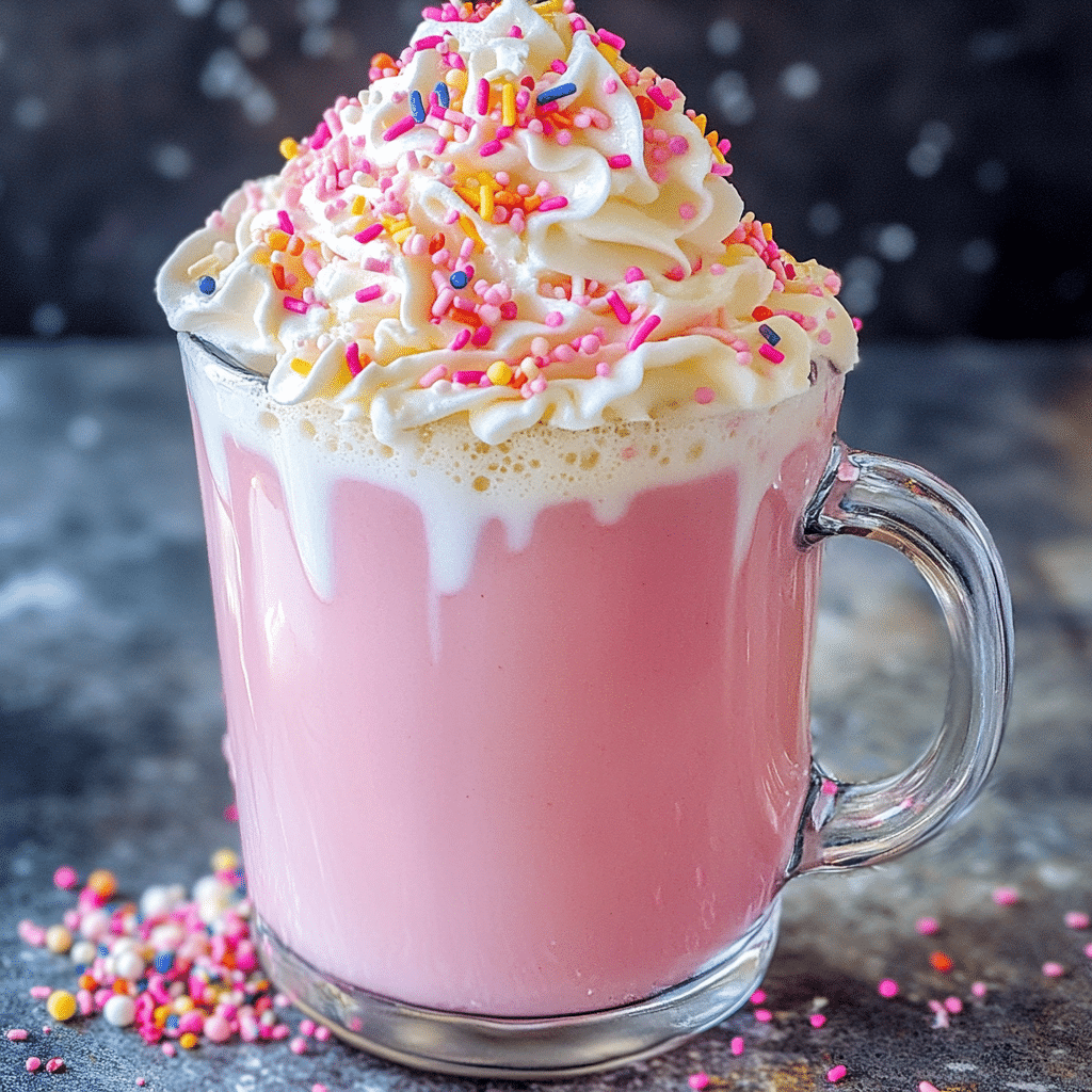 Unicorn Pink Hot Chocolate
