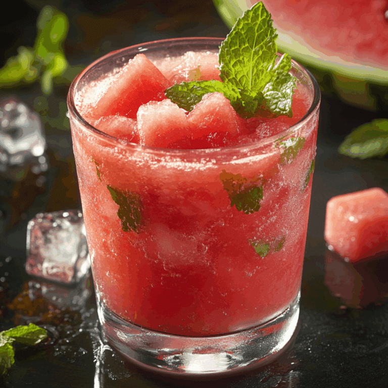 Watermelon Juice With Mint
