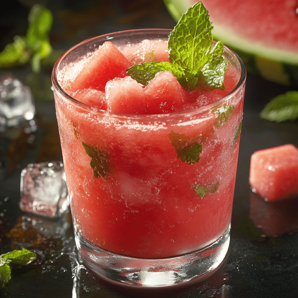 Watermelon Juice With Mint