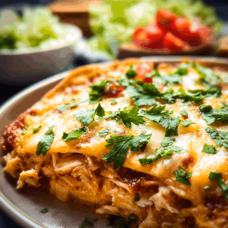 4-Ingredient Chicken Quesadilla Casserole