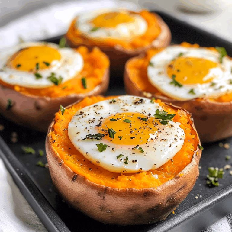 Baked Sweet Potato and Egg Cups