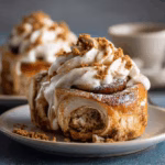 Biscoff Cinnamon Rolls with Cream Cheese Frosting