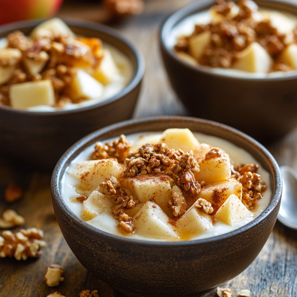 Cinnamon Apple Yogurt Bowls