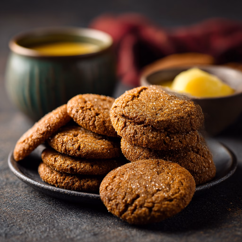 Molasses Cookies with Warm Spices