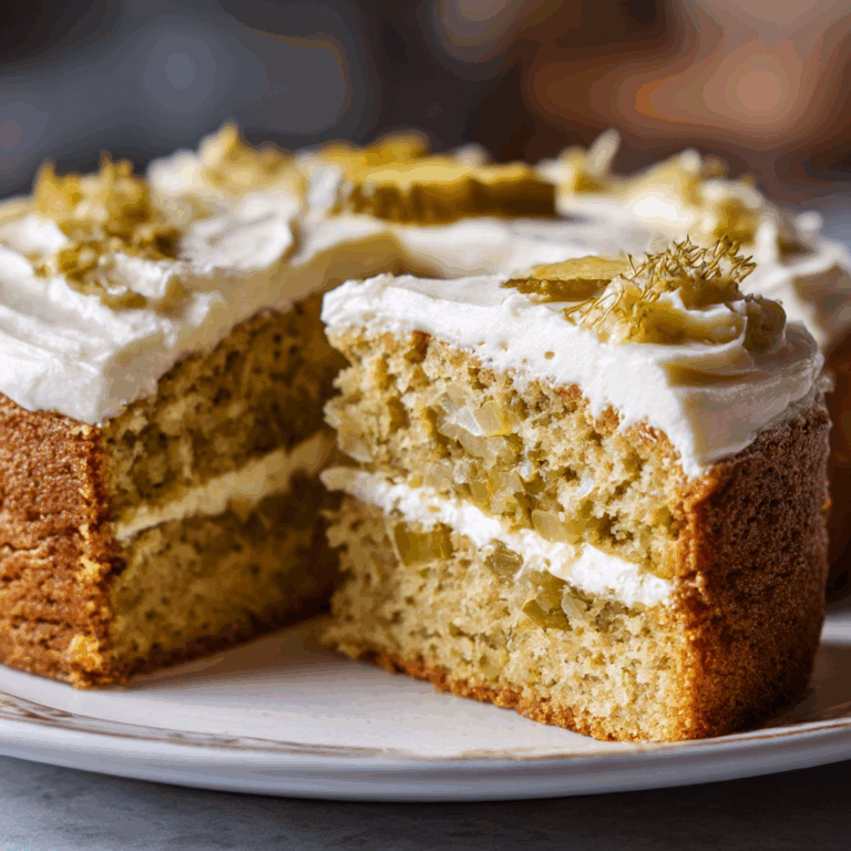 Pickle Cake with Cream Cheese Frosting