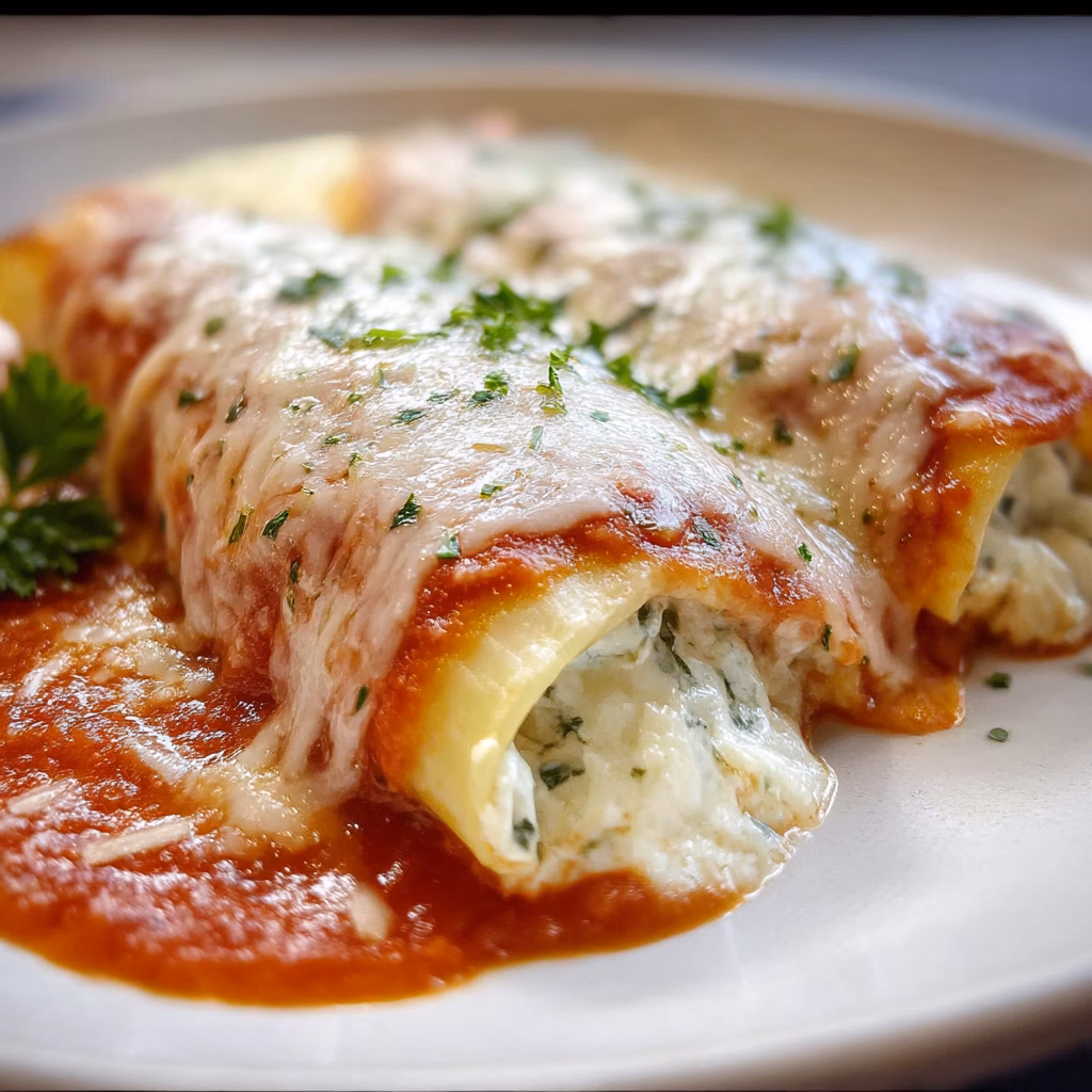 Three Cheese Manicotti
