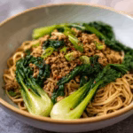 Turkey Dan Dan Noodles with Greens
