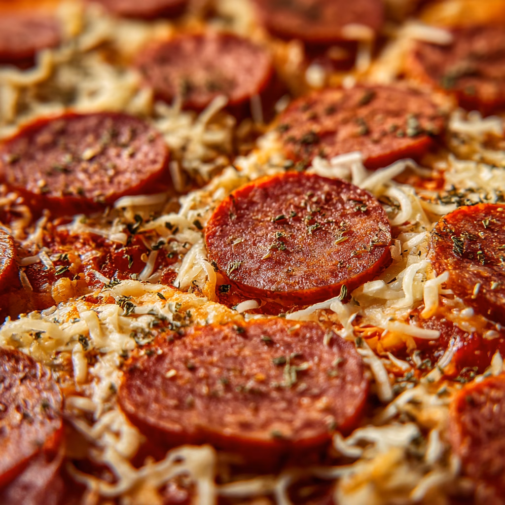 Turkey Pepperoni Pizza