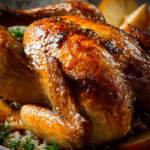 Apple Cider Glazed Roasted Chicken