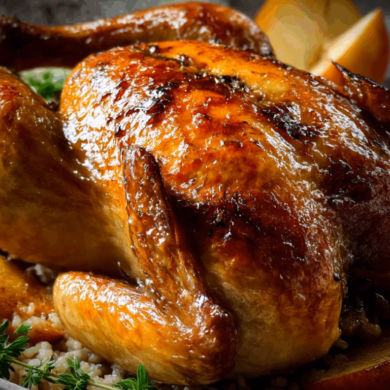Apple Cider Glazed Roasted Chicken